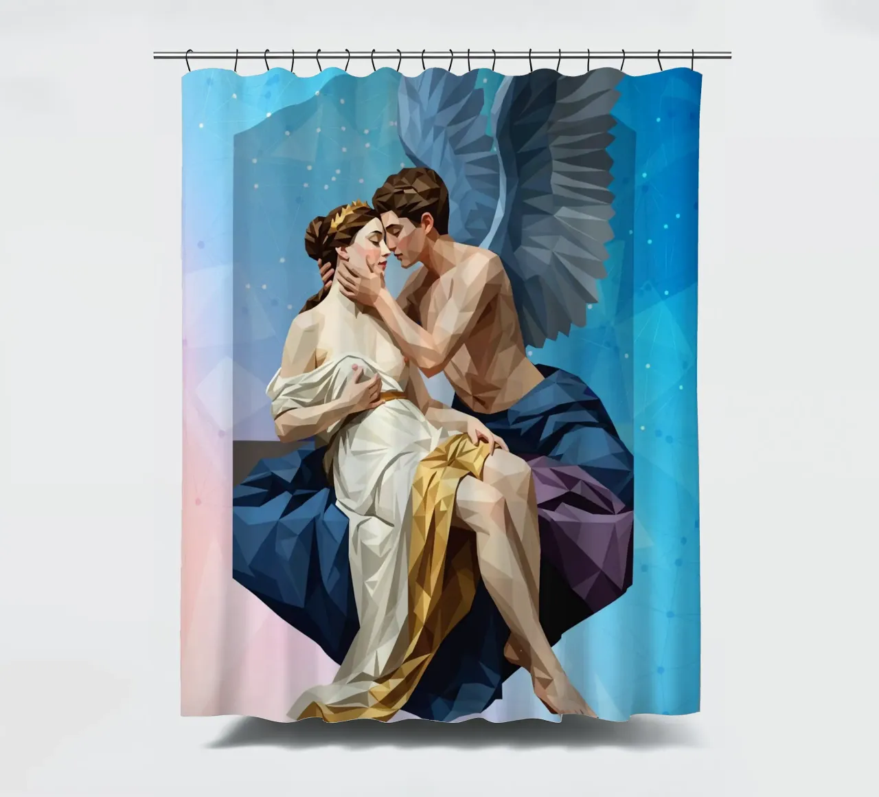 Amore e Psiche Lowpoly tenda da doccia da Low Profile