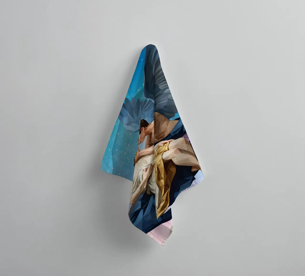 Amore e Psiche Lowpoly asciugamano da bagno da Low Profile