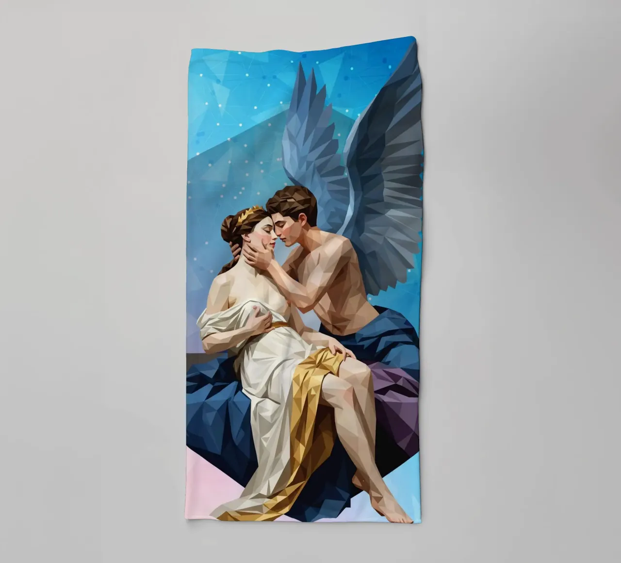 Amore e Psiche Lowpoly asciugamano da bagno da Low Profile