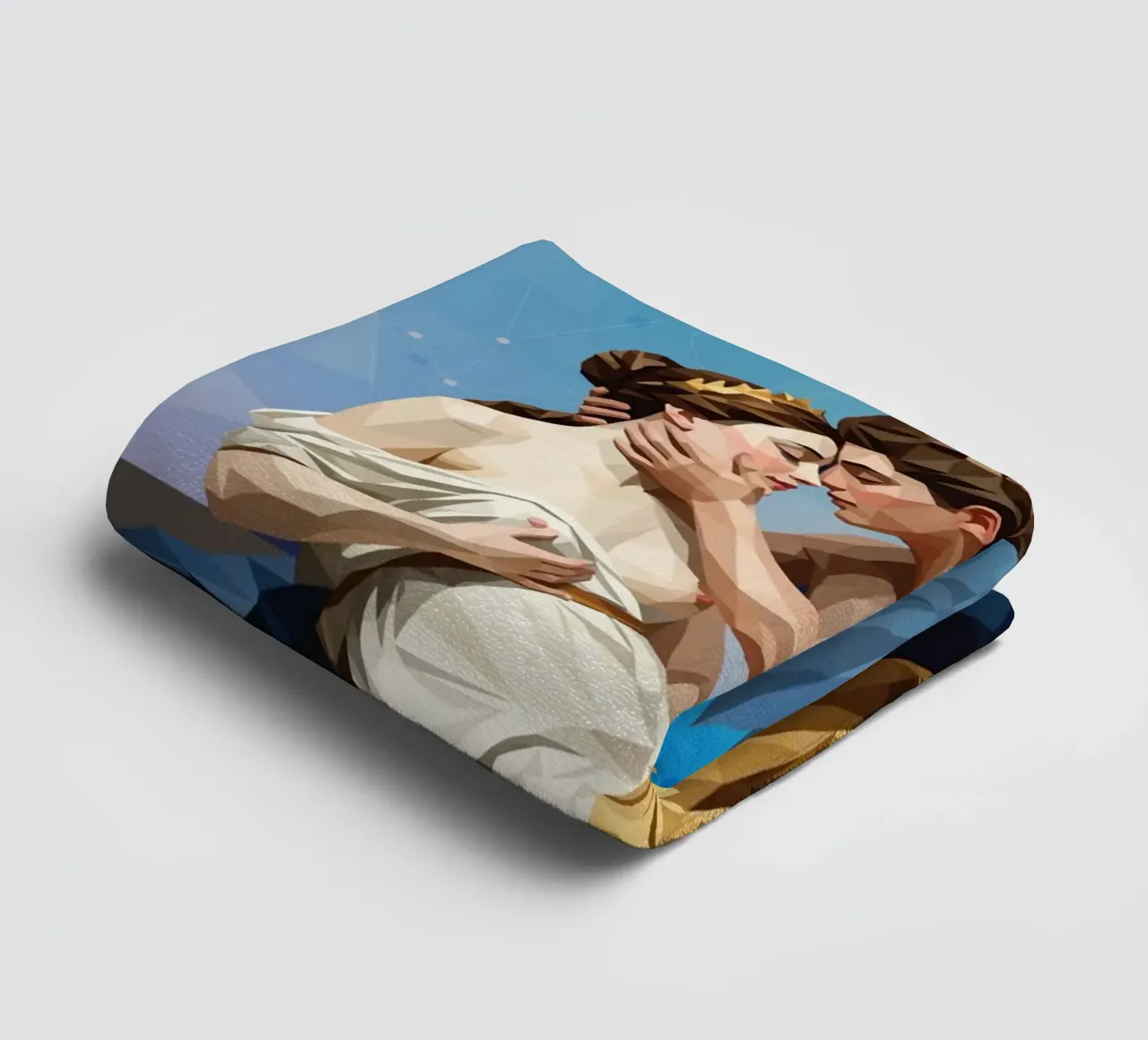 Amore e Psiche Lowpoly asciugamano da bagno da Low Profile