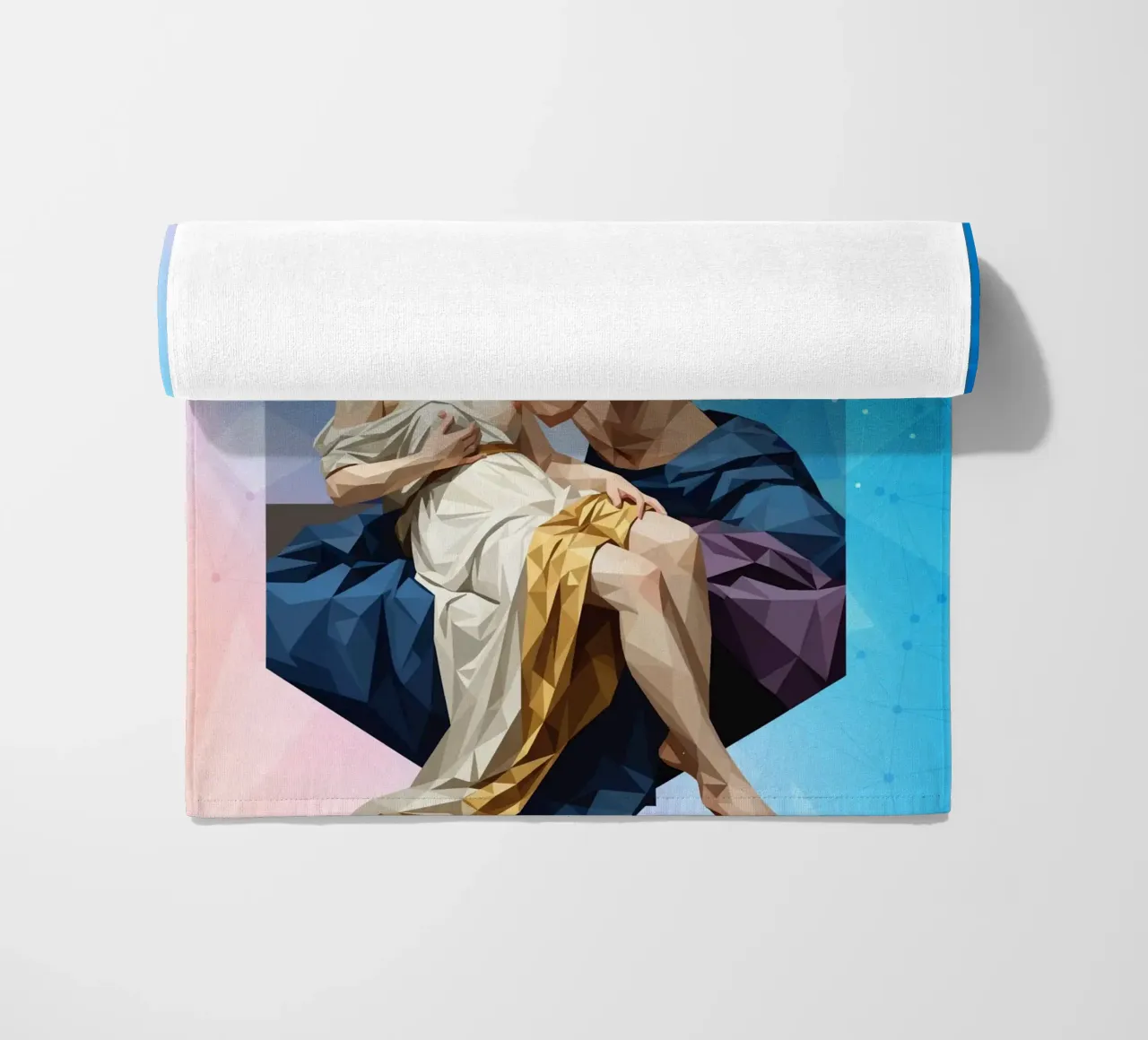 Amore e Psiche Lowpoly telo mare da Low Profile