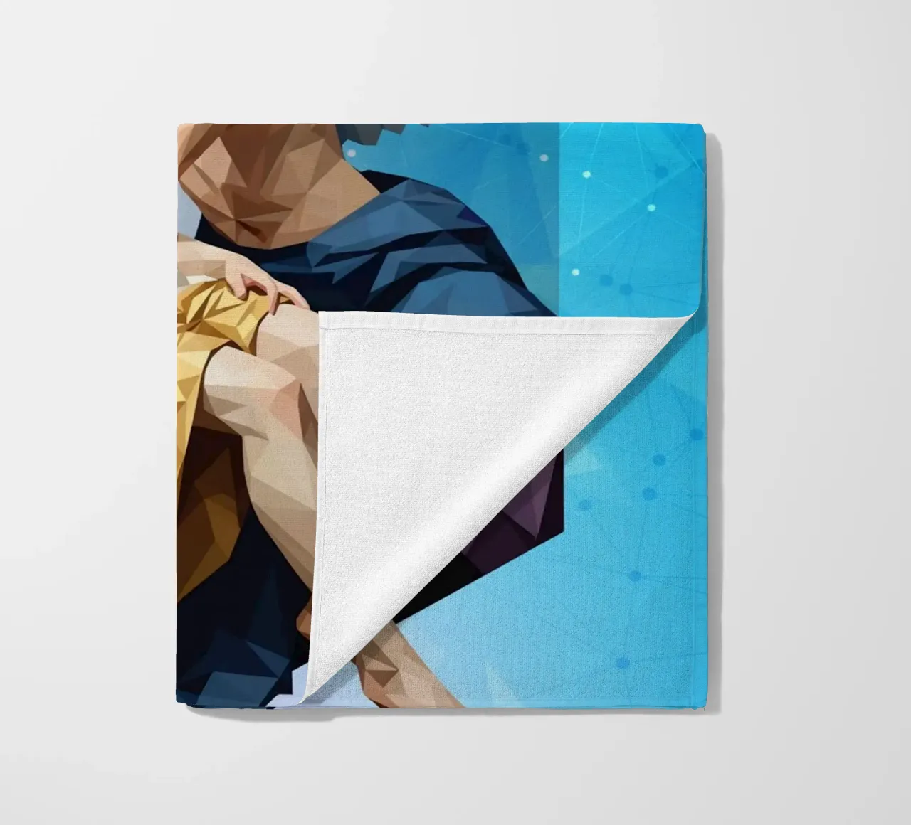 Amore e Psiche Lowpoly telo mare da Low Profile