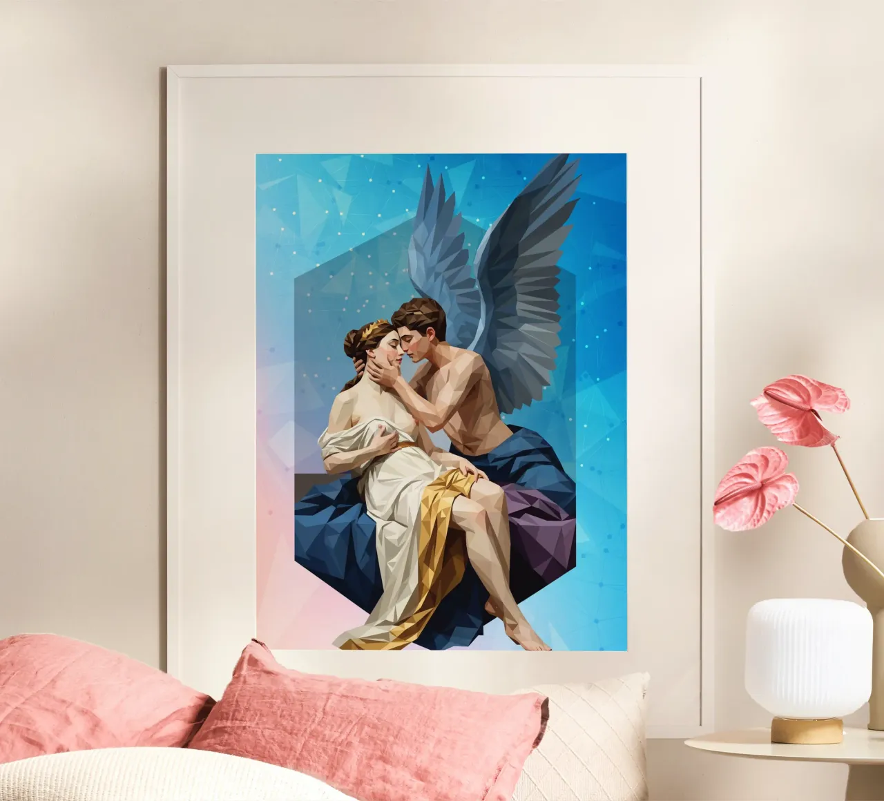 Amore e Psiche Lowpoly poster da Low Profile