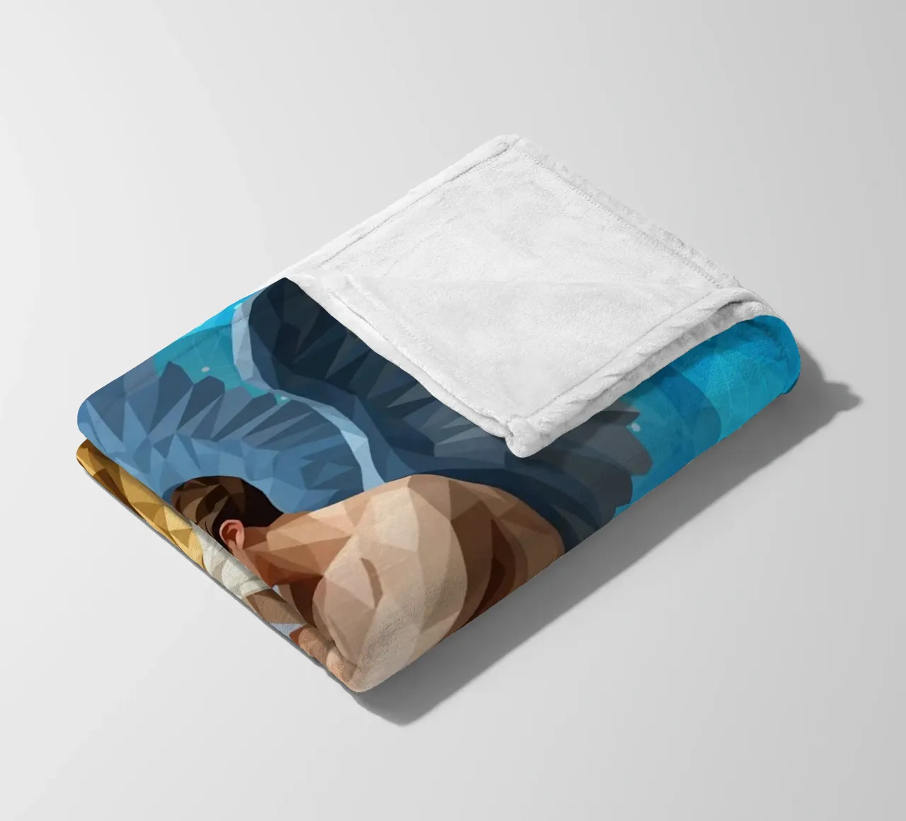 Amore e Psiche Lowpoly coperta in pile da Low Profile