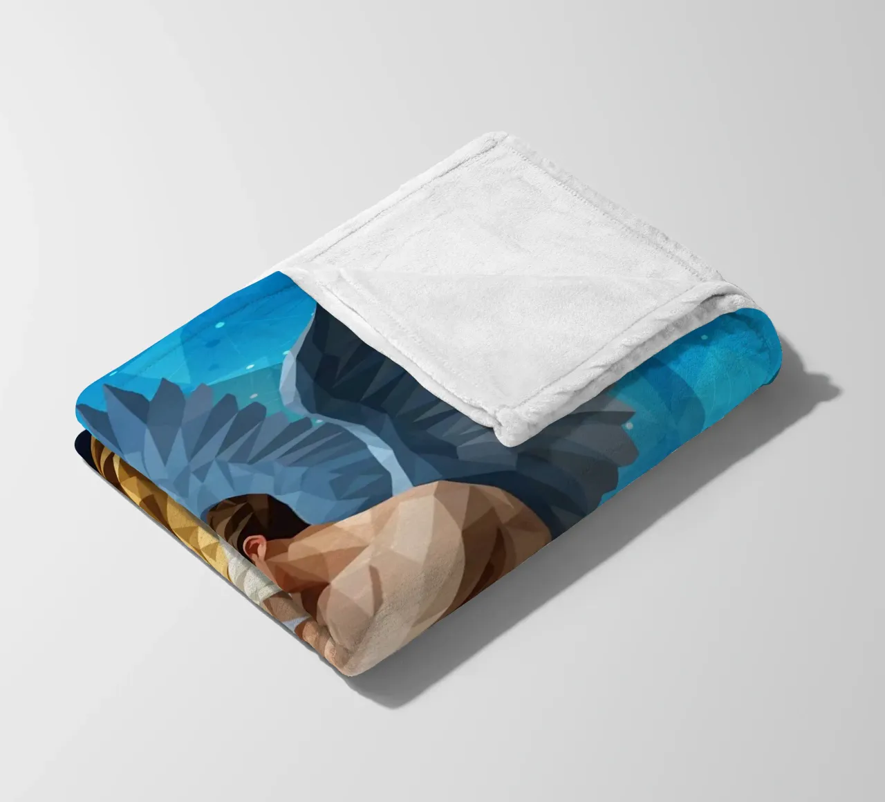 Amore e Psiche Lowpoly coperta in pile da Low Profile