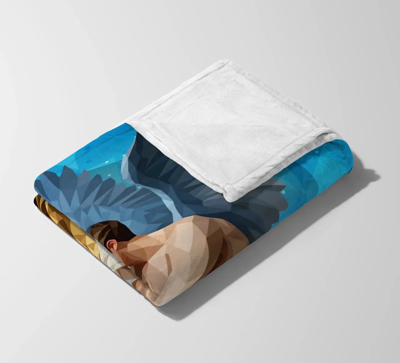 Amore e Psiche Lowpoly coperta in pile da Low Profile
