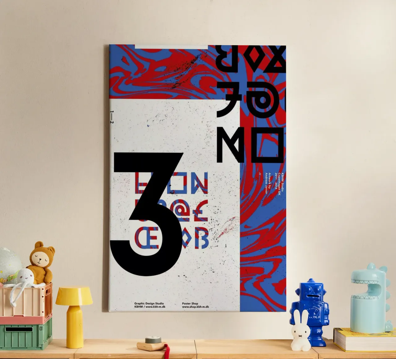 KBHM3YEARS 2 tela con Cornice a cassetta da Andreas Jarner