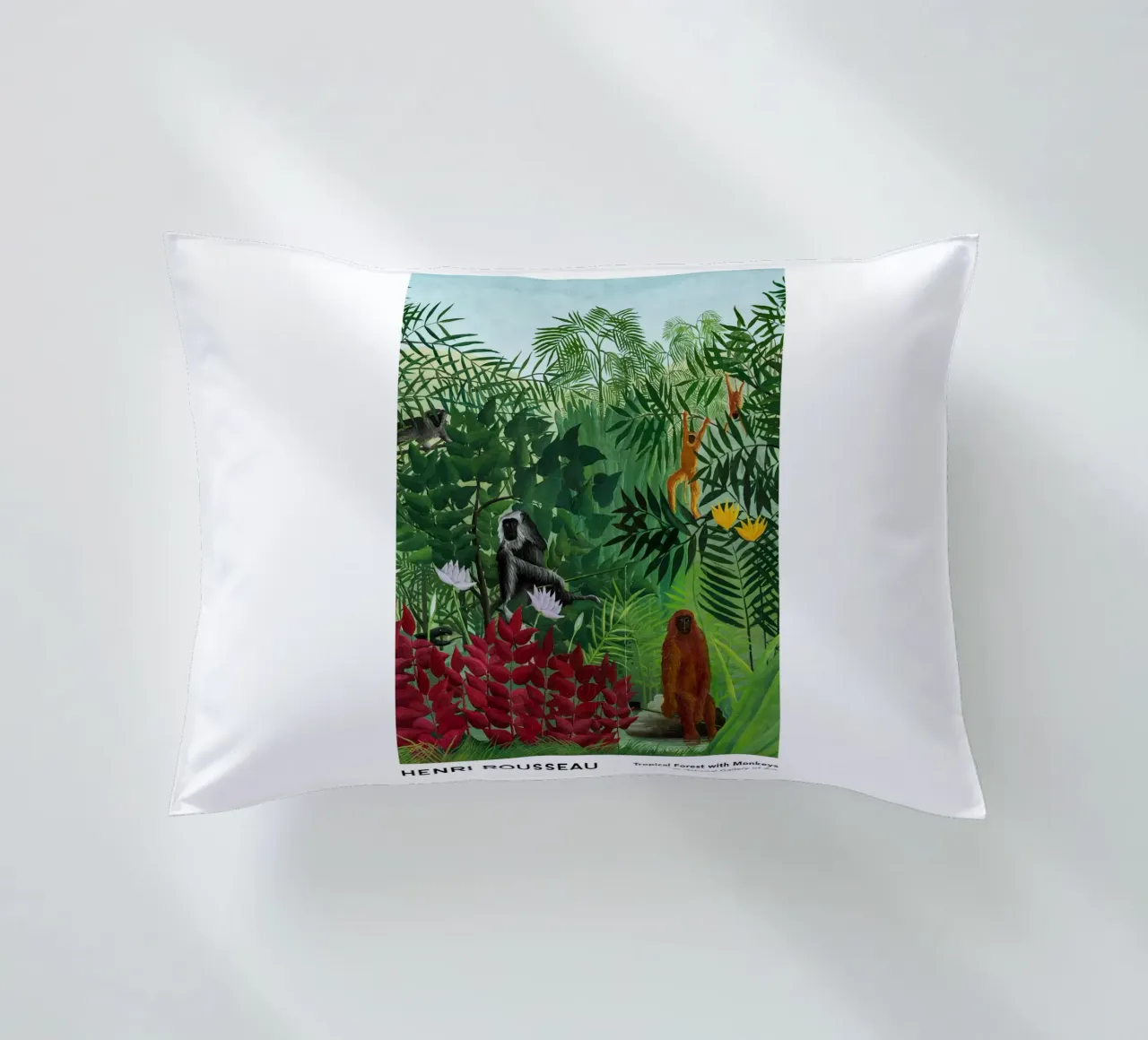 Foresta tropicale con scimmie 1910 cuscino da Anke Gottlieg
