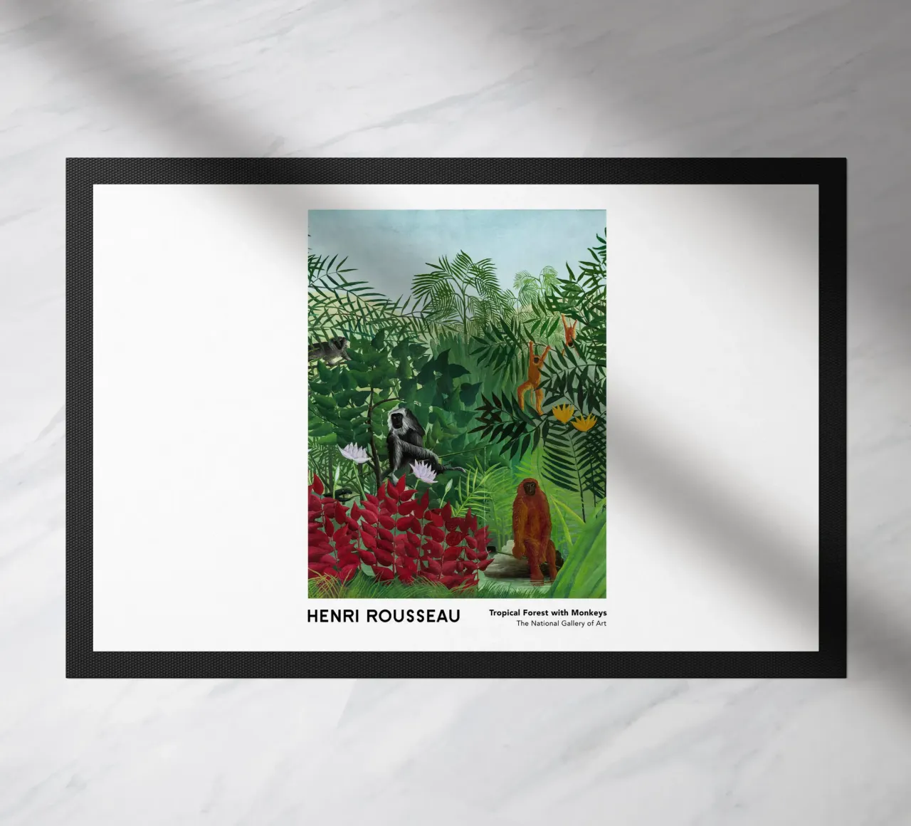 Foresta tropicale con scimmie 1910 zerbino da Anke Gottlieg