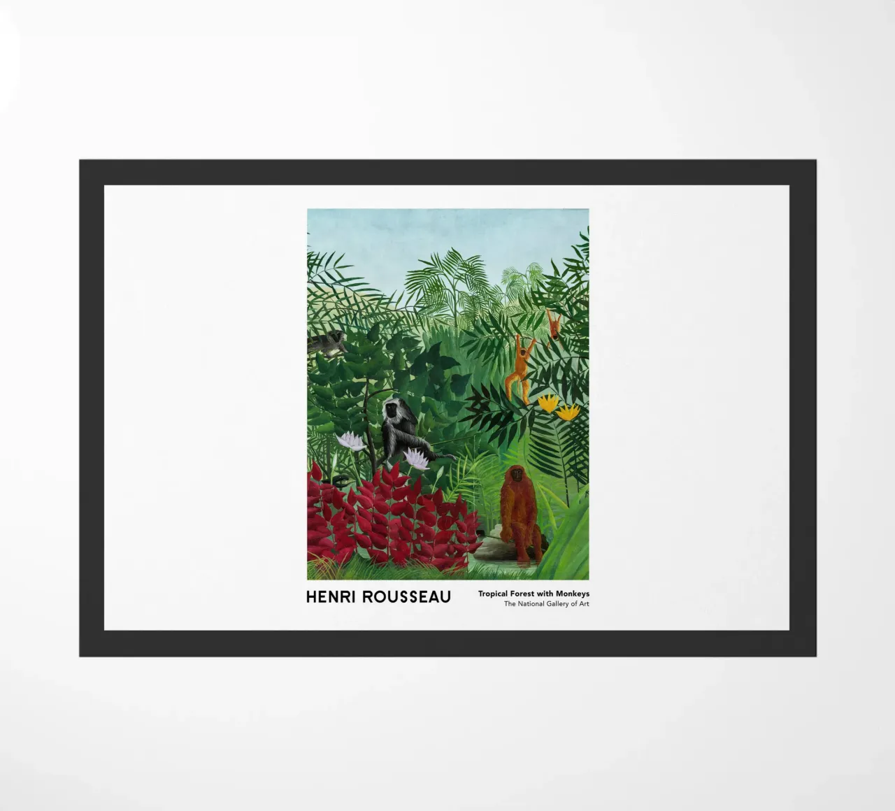 Foresta tropicale con scimmie 1910 zerbino da Anke Gottlieg