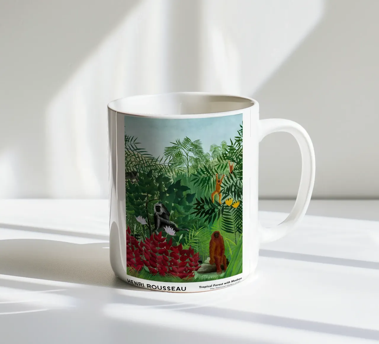 Foresta tropicale con scimmie 1910 tazza in ceramica da Anke Gottlieg