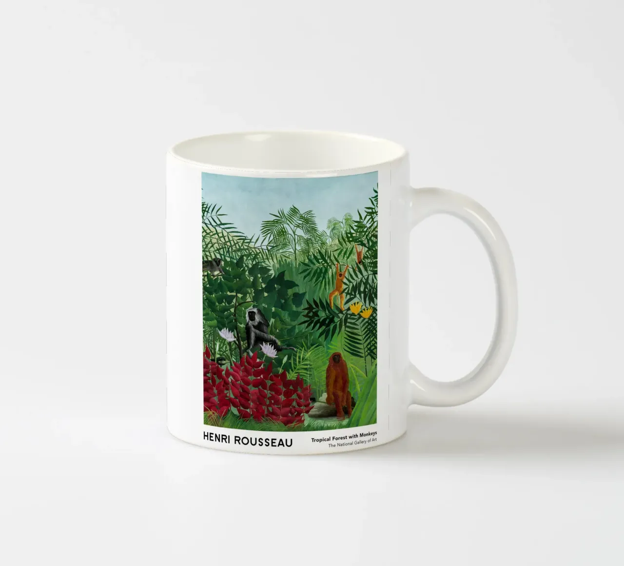 Foresta tropicale con scimmie 1910 tazza in ceramica da Anke Gottlieg