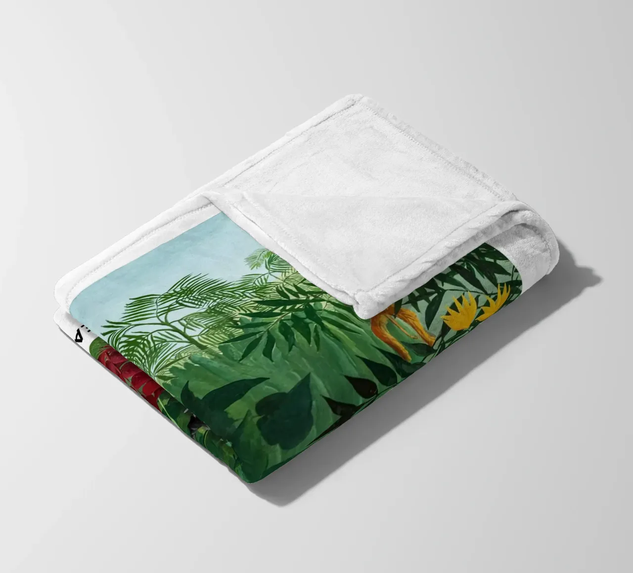 Foresta tropicale con scimmie 1910 coperta in pile da Anke Gottlieg