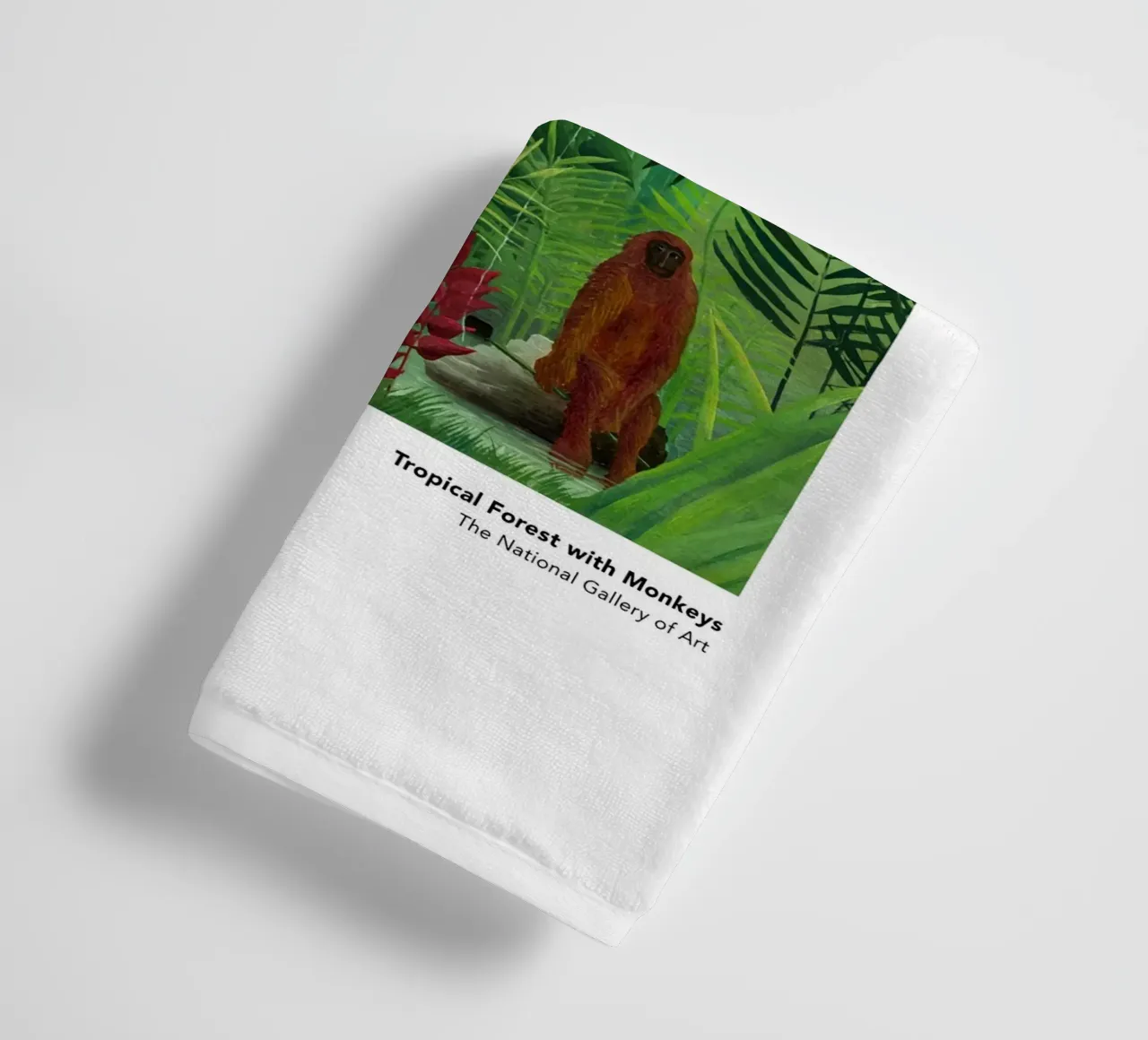 Foresta tropicale con scimmie 1910 asciugamano da bagno da Anke Gottlieg