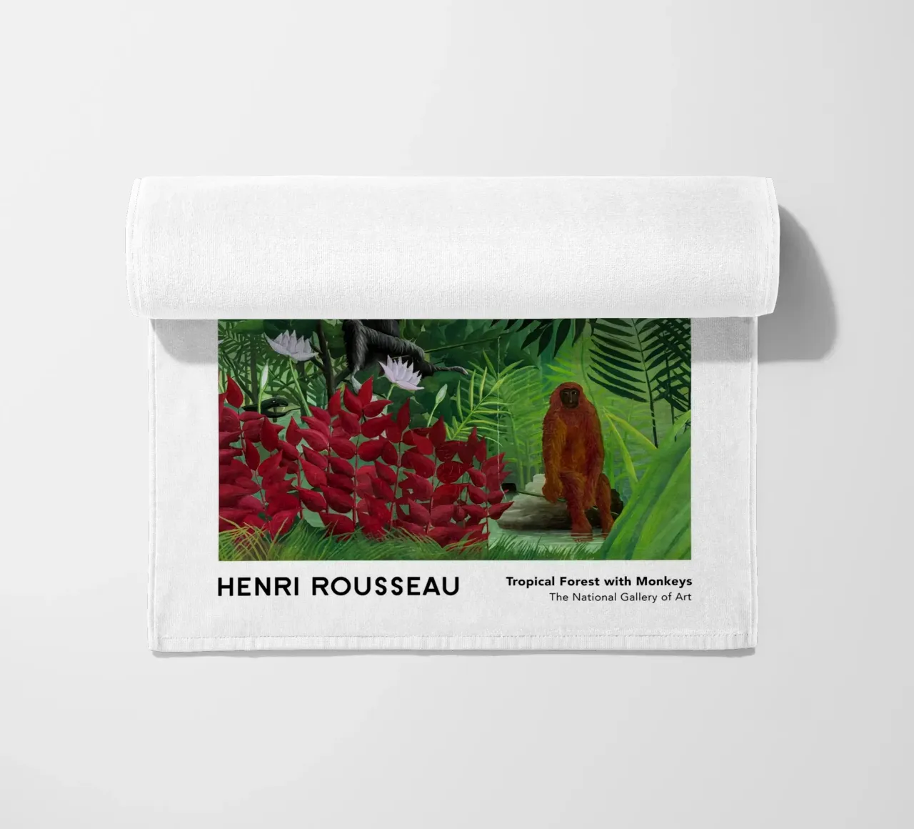 Foresta tropicale con scimmie 1910 telo mare da Anke Gottlieg