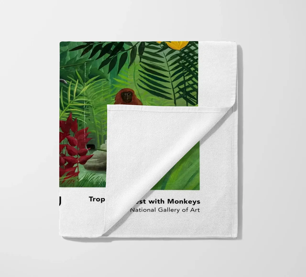Foresta tropicale con scimmie 1910 telo mare da Anke Gottlieg