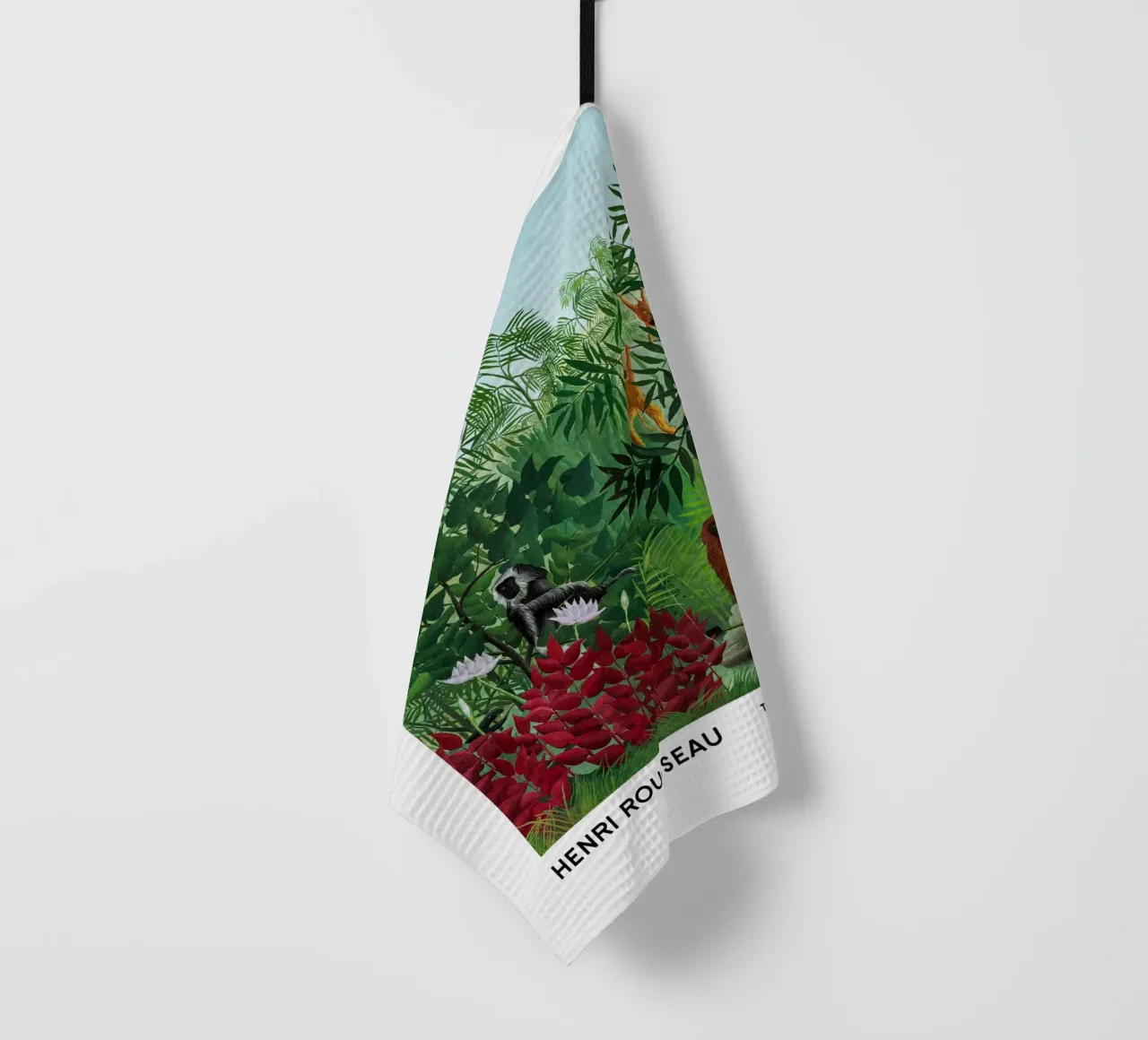 Foresta tropicale con scimmie 1910 canovaccio da cucina da Anke Gottlieg