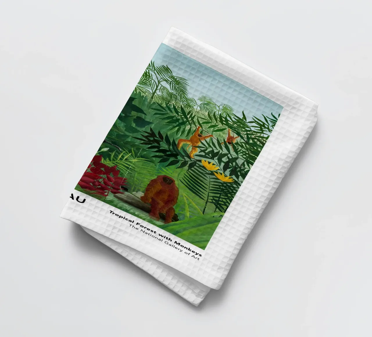 Foresta tropicale con scimmie 1910 canovaccio da cucina da Anke Gottlieg