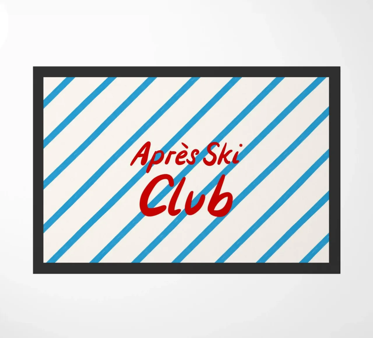 Apres Ski Club Streifen Diagonal zerbino da Sophie Augustin Illustration