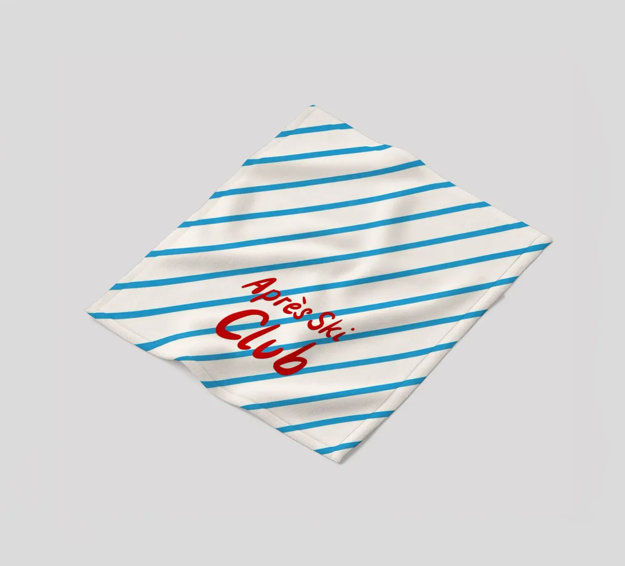 Apres Ski Club Streifen Diagonal coperta in pile da Sophie Augustin Illustration