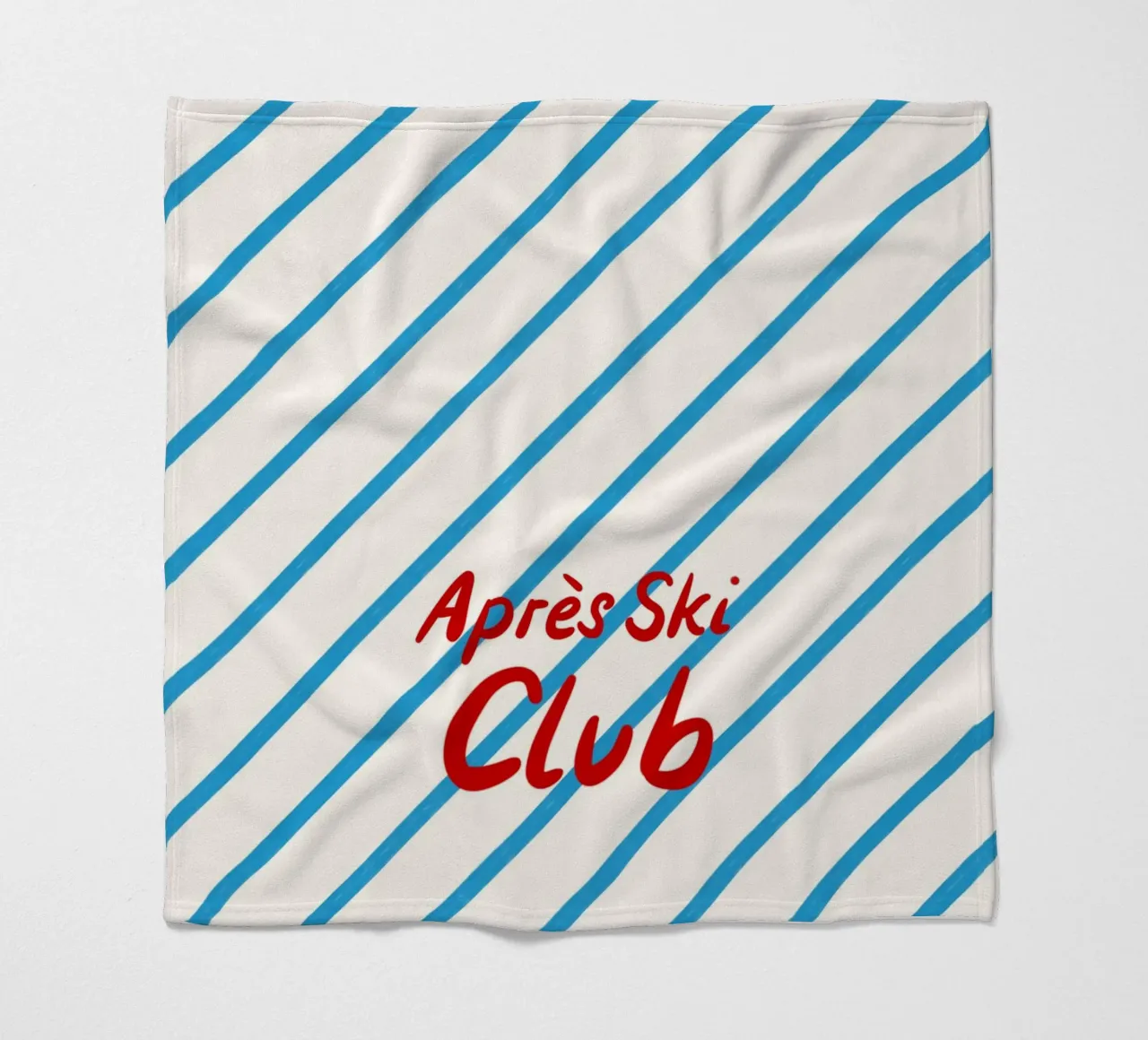 Apres Ski Club Streifen Diagonal coperta in pile da Sophie Augustin Illustration