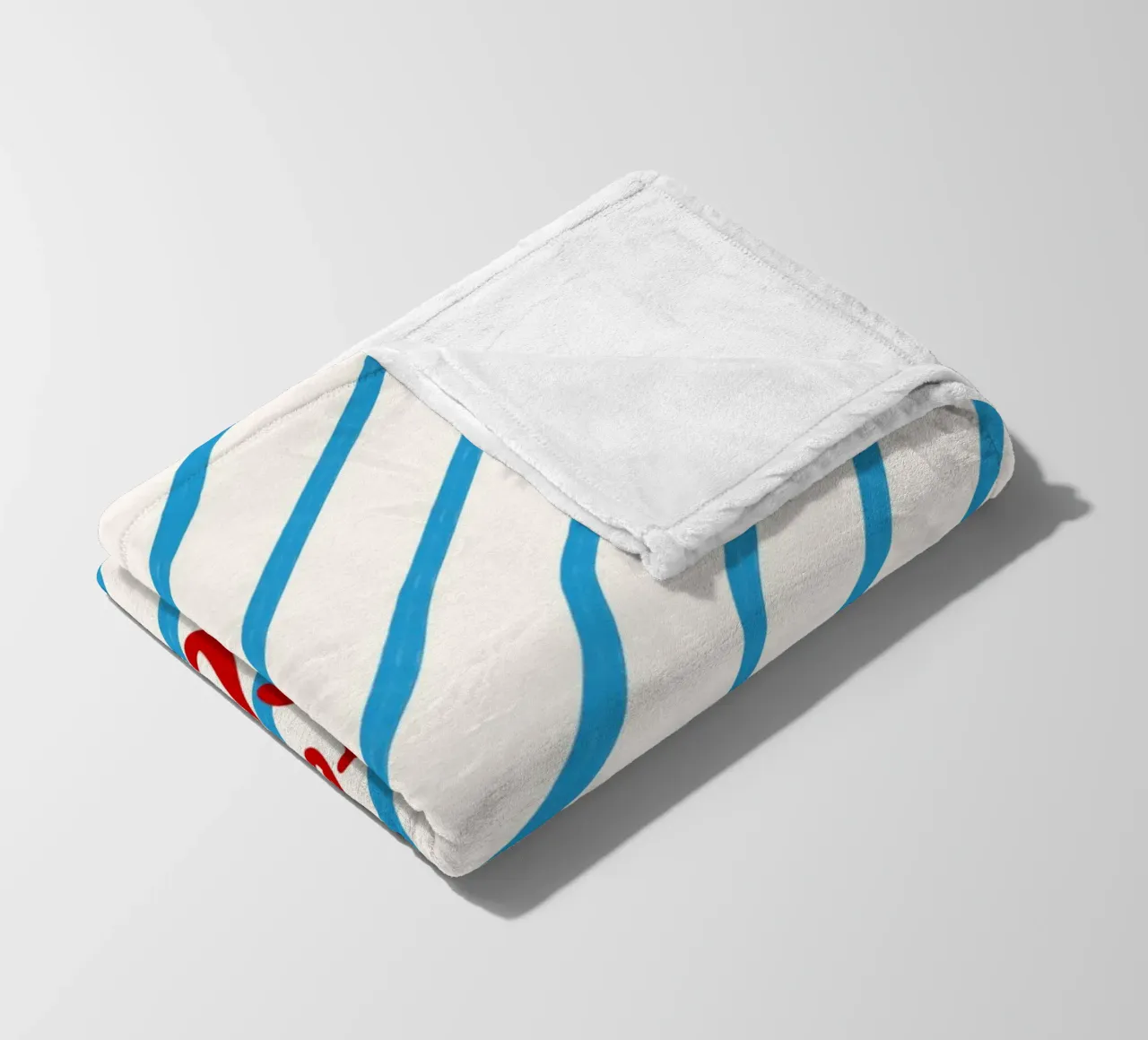 Apres Ski Club Streifen Diagonal coperta in pile da Sophie Augustin Illustration