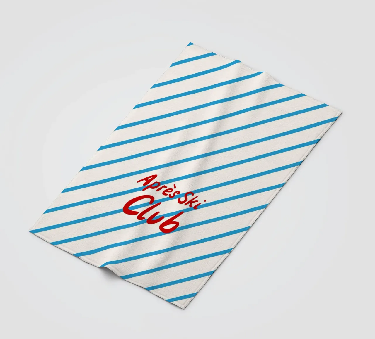 Apres Ski Club Streifen Diagonal coperta in pile da Sophie Augustin Illustration