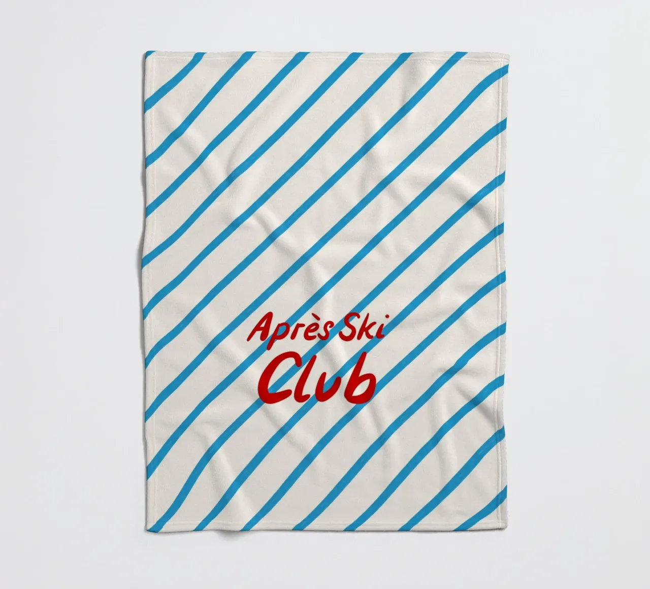 Apres Ski Club Streifen Diagonal coperta in pile da Sophie Augustin Illustration