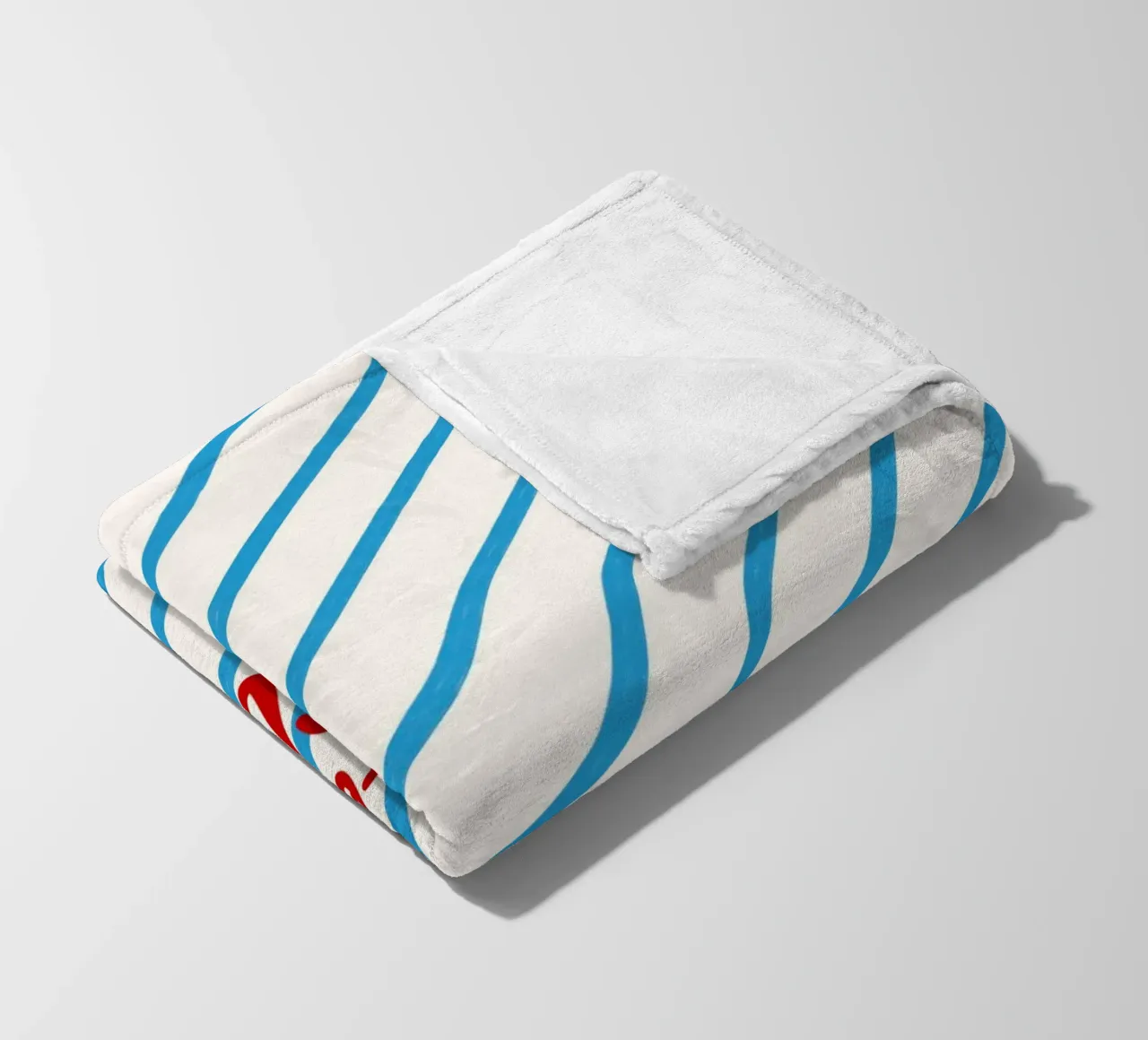 Apres Ski Club Streifen Diagonal coperta in pile da Sophie Augustin Illustration