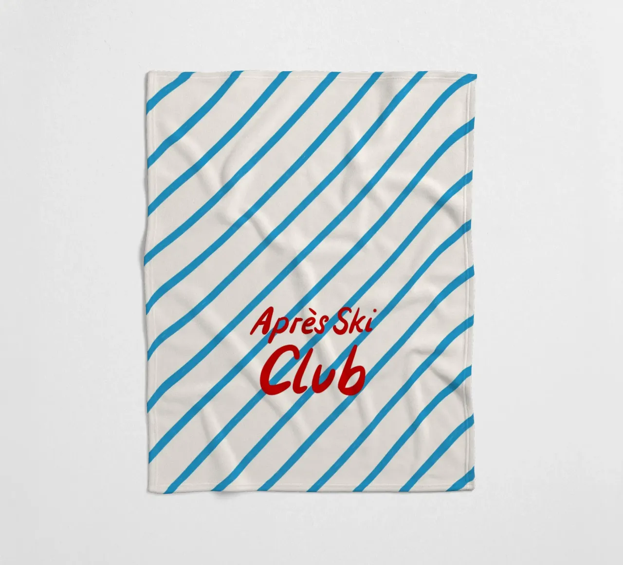 Apres Ski Club Streifen Diagonal coperta in pile da Sophie Augustin Illustration