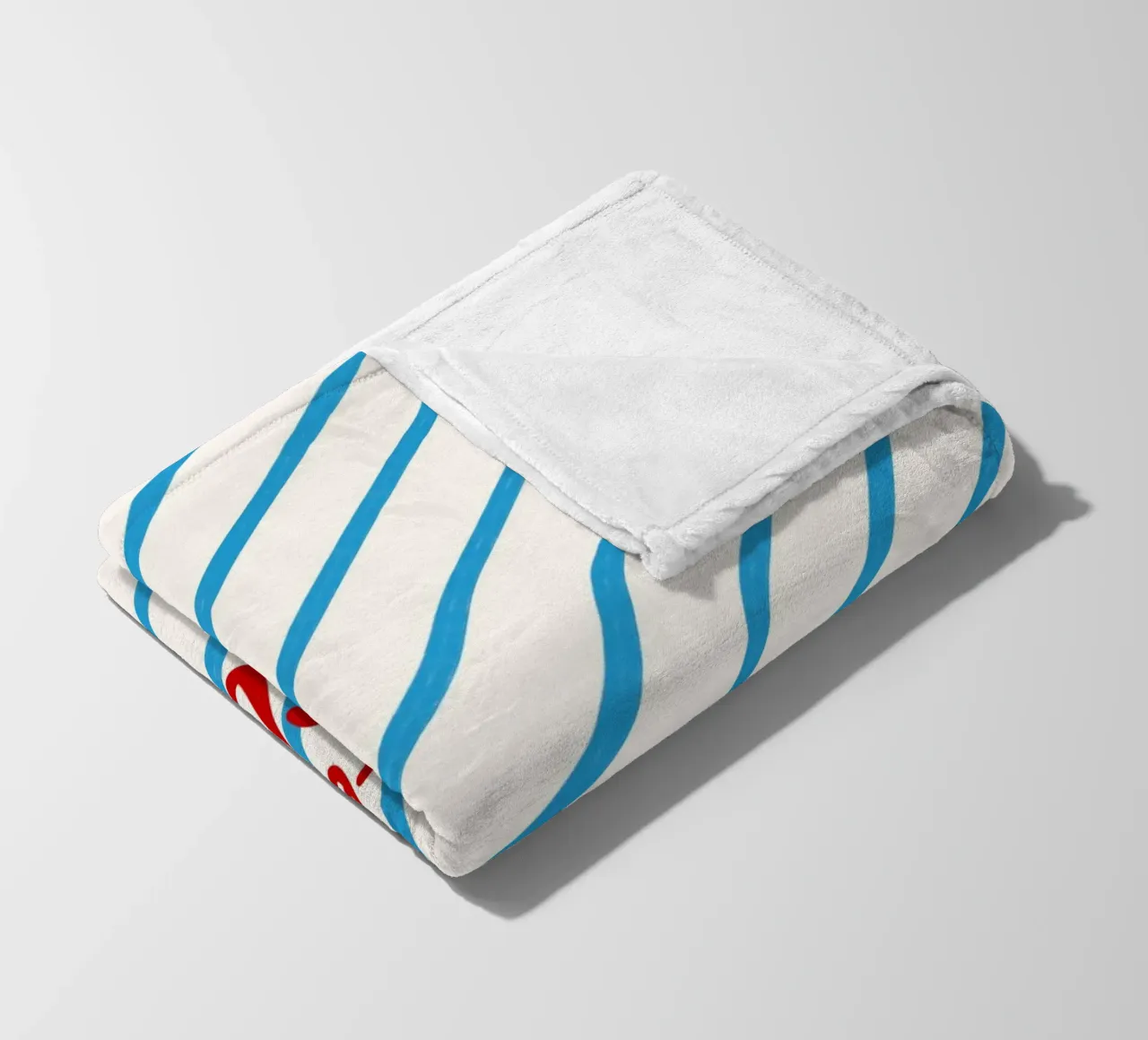 Apres Ski Club Streifen Diagonal coperta in pile da Sophie Augustin Illustration