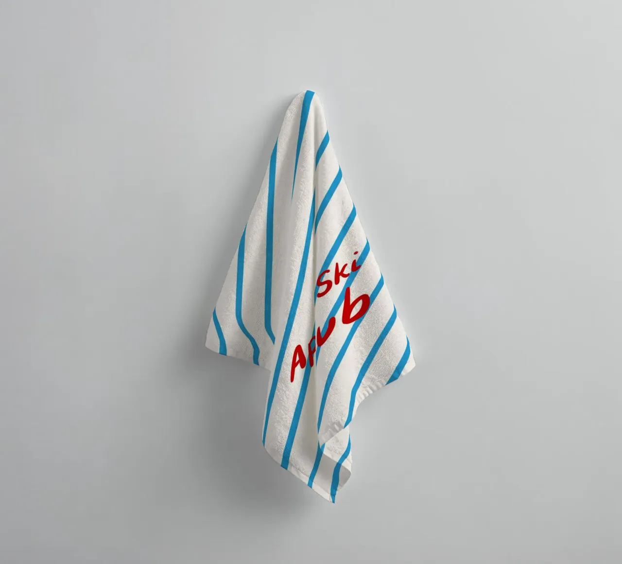 Apres Ski Club Streifen Diagonal asciugamano da bagno da Sophie Augustin Illustration