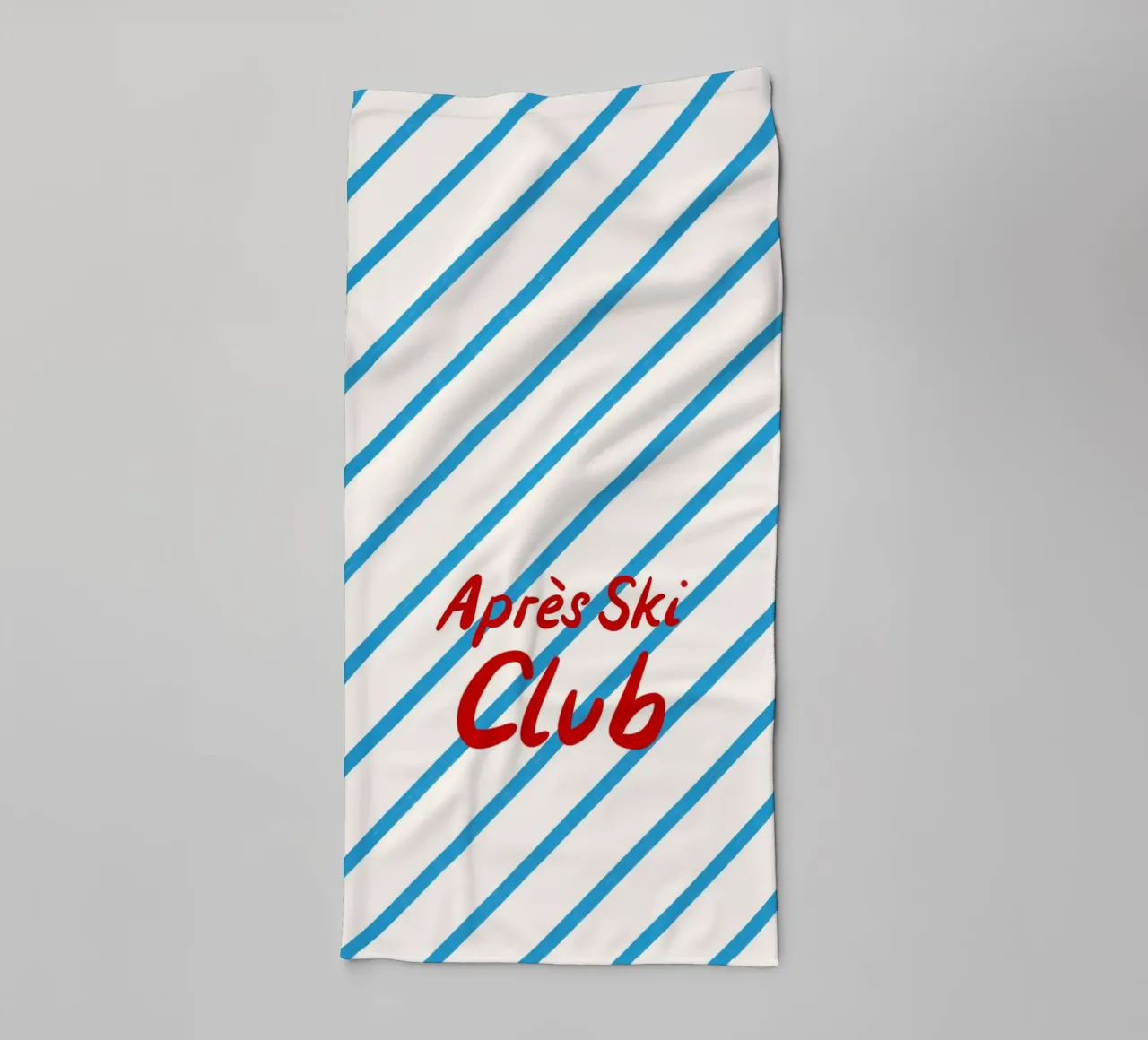 Apres Ski Club Streifen Diagonal asciugamano da bagno da Sophie Augustin Illustration