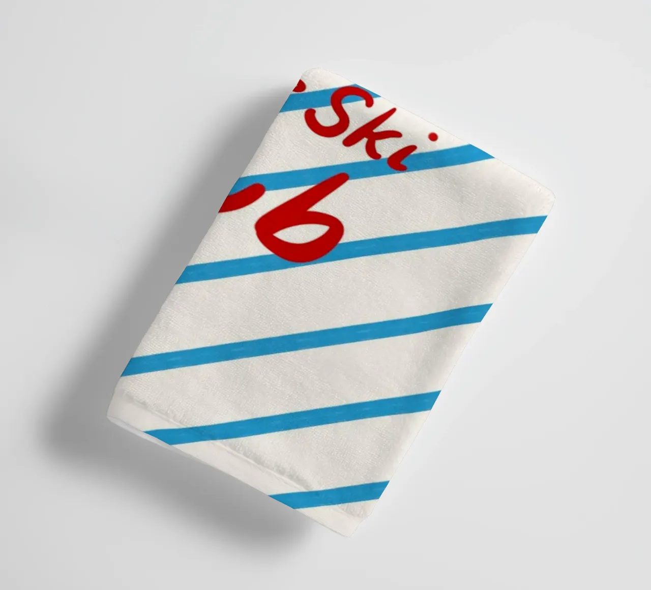 Apres Ski Club Streifen Diagonal asciugamano da bagno da Sophie Augustin Illustration
