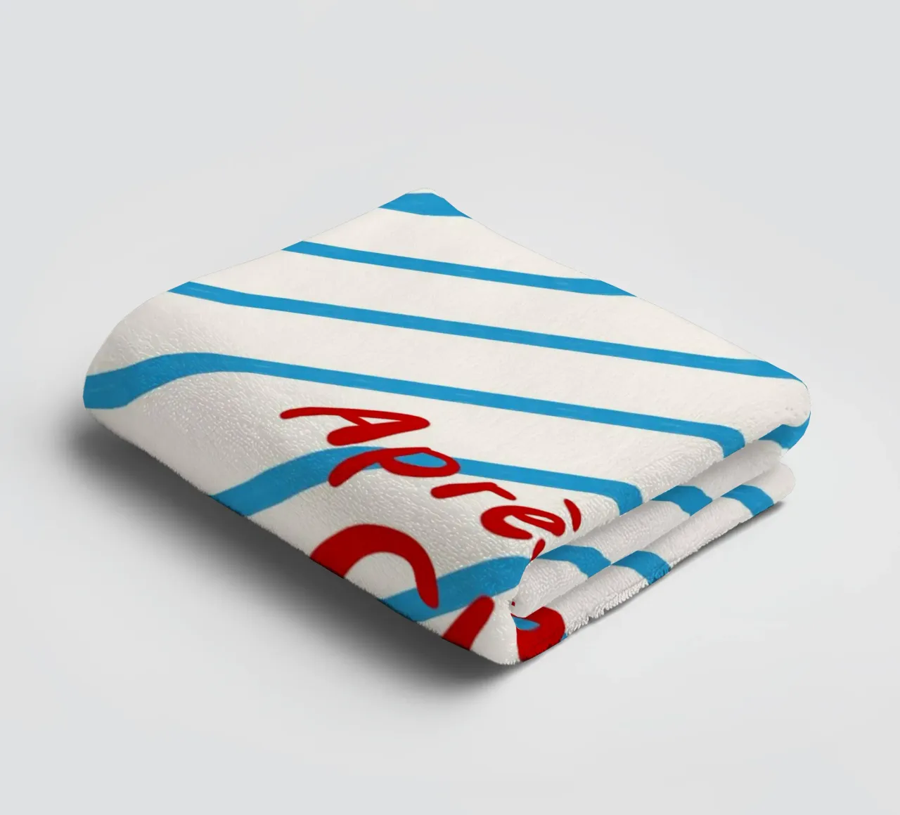 Apres Ski Club Streifen Diagonal asciugamano da bagno da Sophie Augustin Illustration