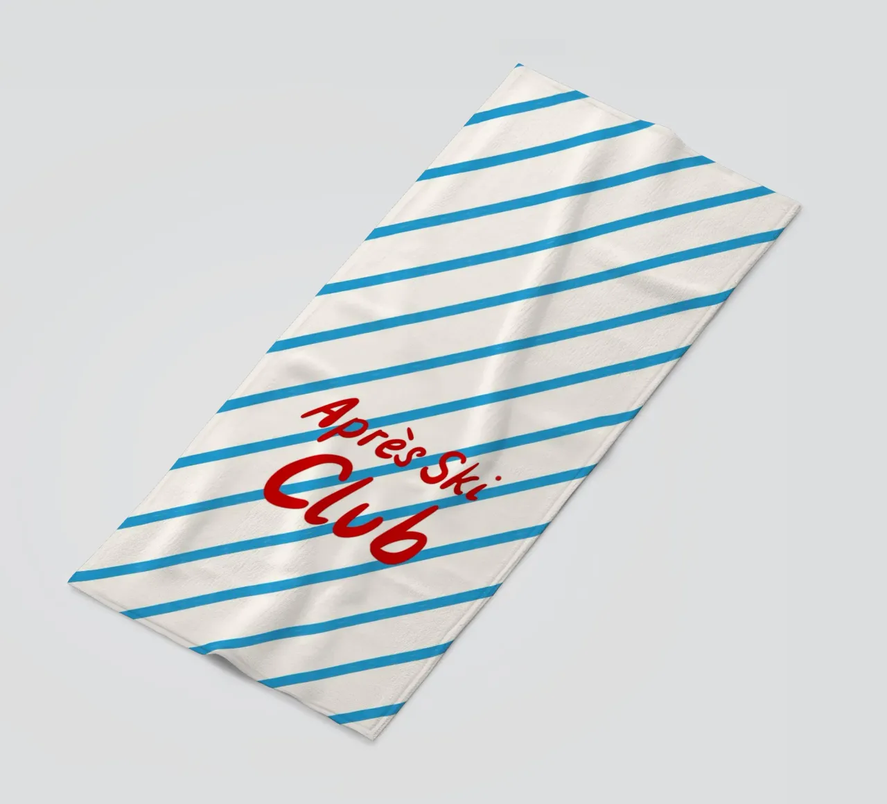 Apres Ski Club Streifen Diagonal telo mare da Sophie Augustin Illustration