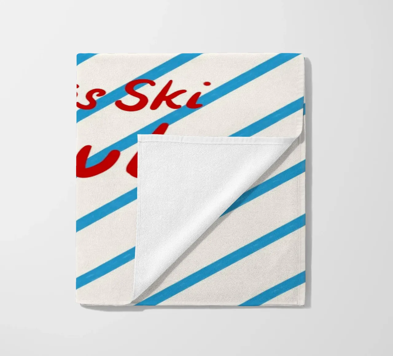 Apres Ski Club Streifen Diagonal telo mare da Sophie Augustin Illustration