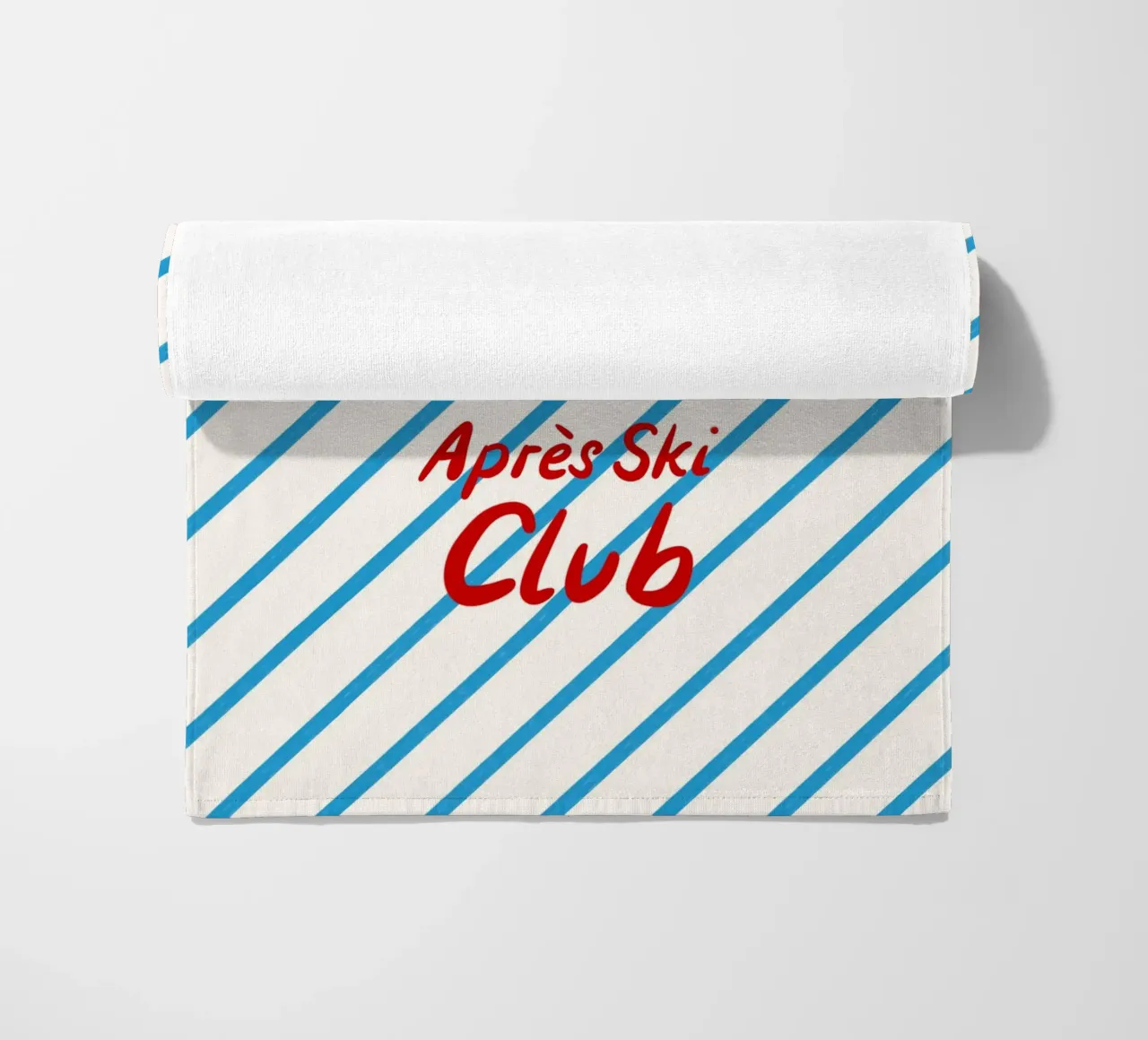Apres Ski Club Streifen Diagonal telo mare da Sophie Augustin Illustration
