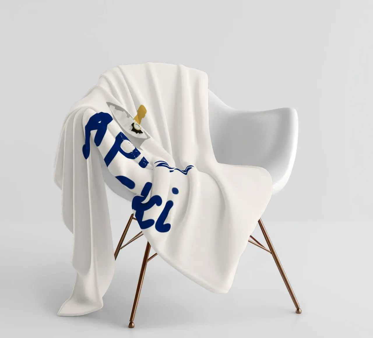 Raffreddatore di champagne per l'apres ski coperta in pile da Sophie Augustin Illustration