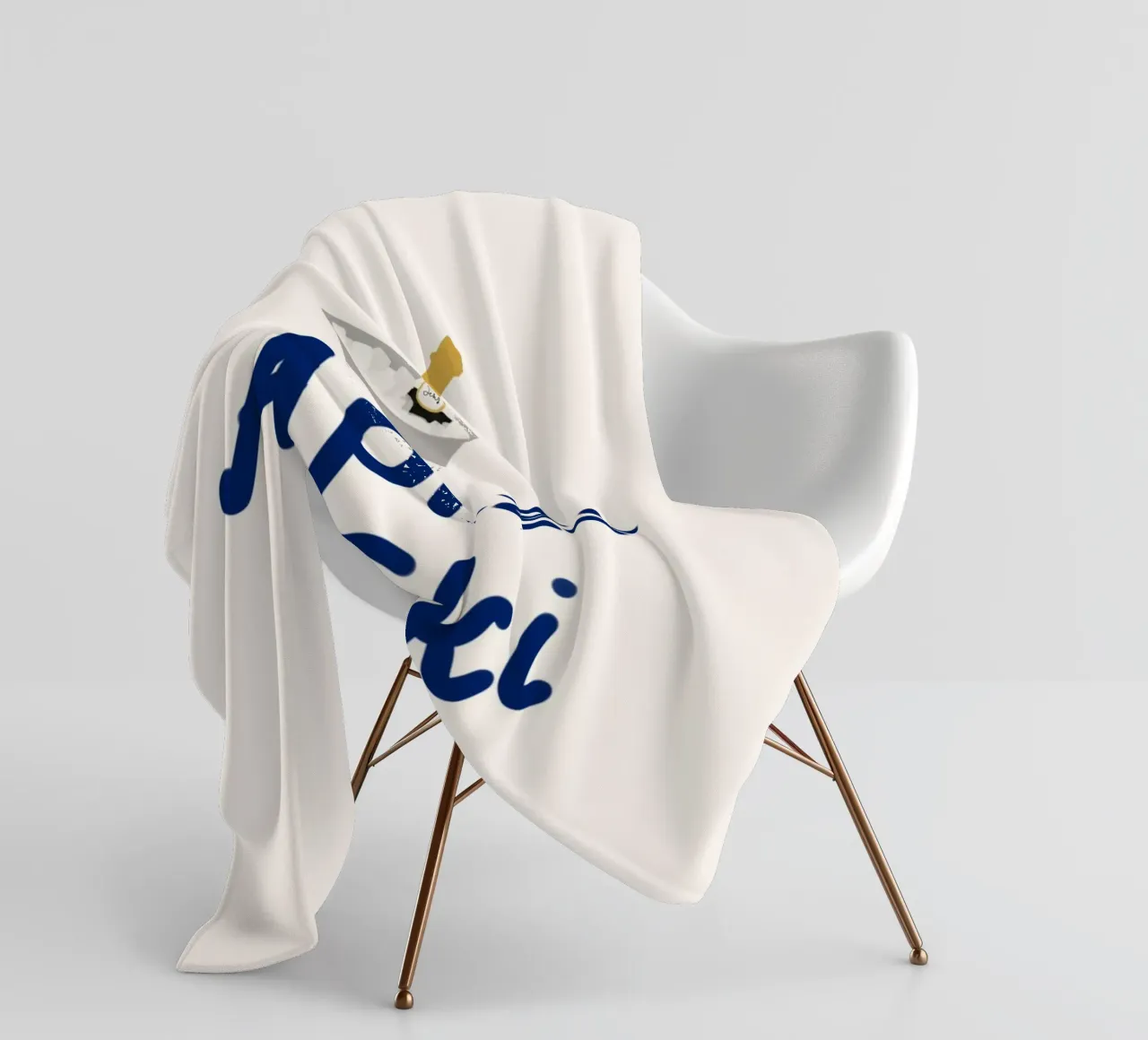 Raffreddatore di champagne per l'apres ski coperta in pile da Sophie Augustin Illustration