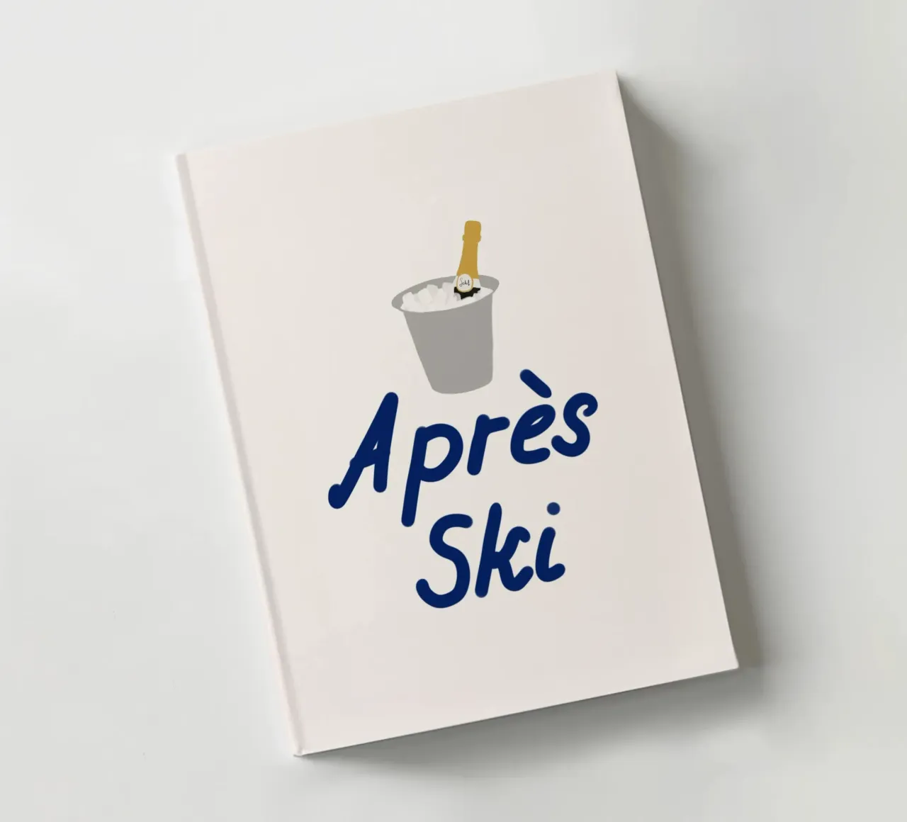 Raffreddatore di champagne per l'apres ski diario da Sophie Augustin Illustration
