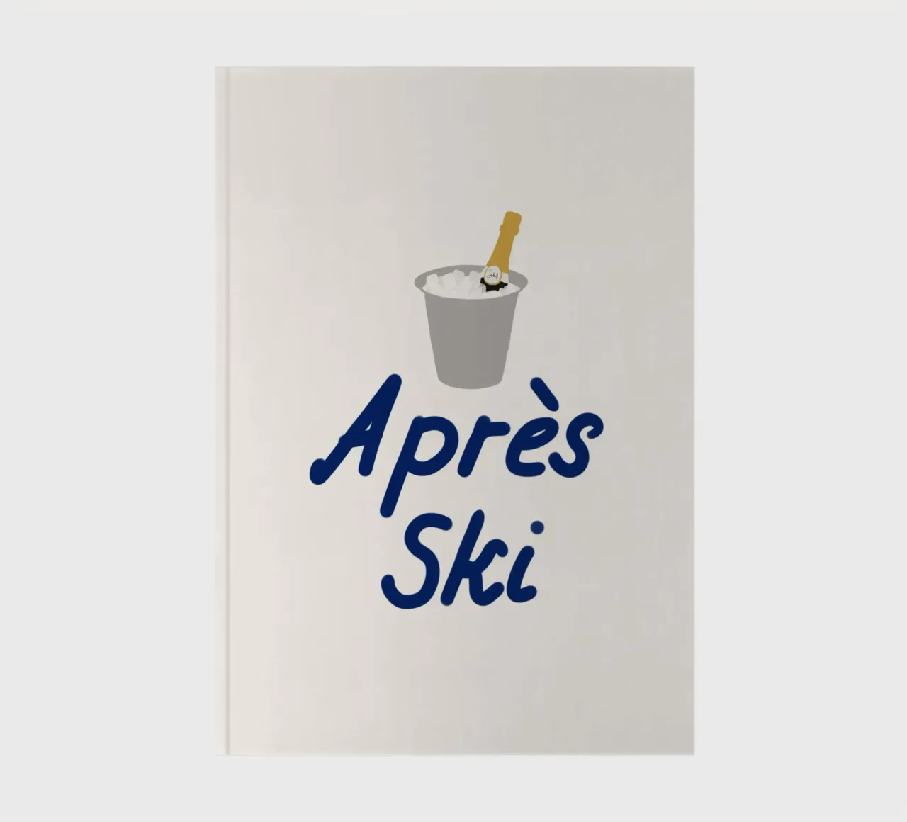Raffreddatore di champagne per l'apres ski diario da Sophie Augustin Illustration