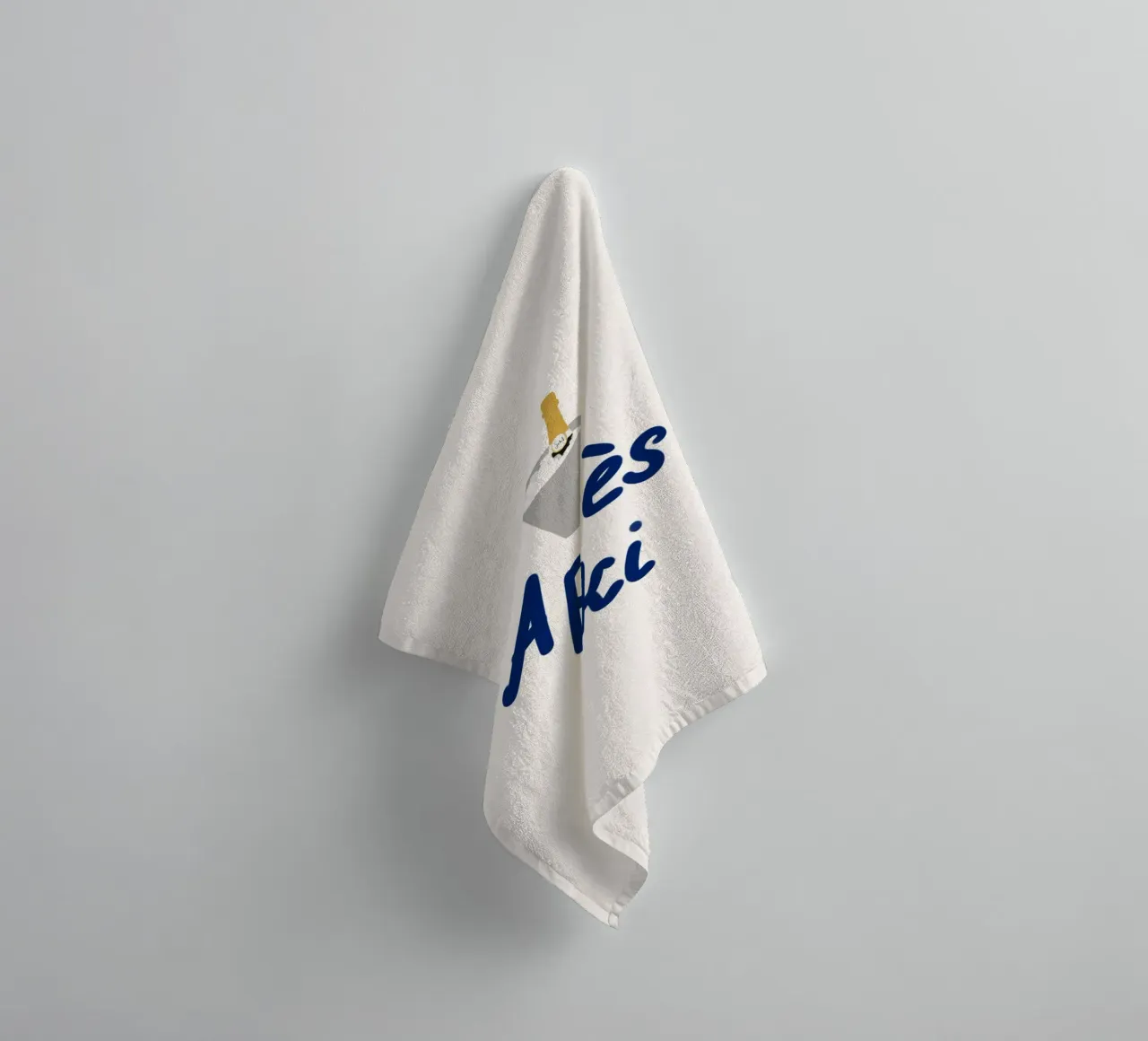 Raffreddatore di champagne per l'apres ski asciugamano da bagno da Sophie Augustin Illustration