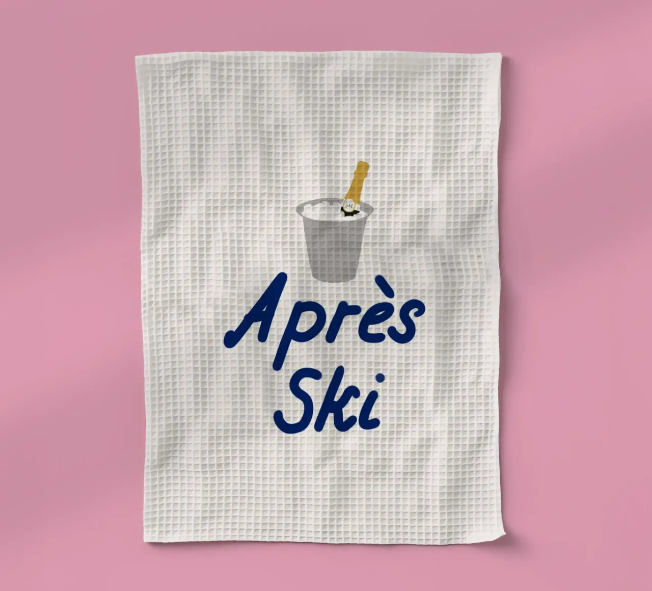 Raffreddatore di champagne per l'apres ski canovaccio da cucina da Sophie Augustin Illustration