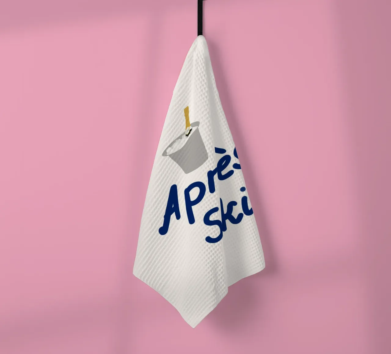 Raffreddatore di champagne per l'apres ski canovaccio da cucina da Sophie Augustin Illustration