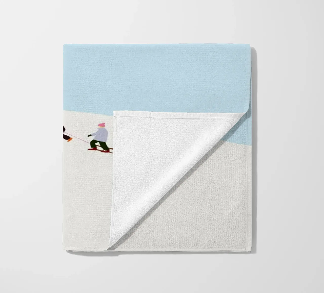 Schlitten fahren telo mare da Sophie Augustin Illustration