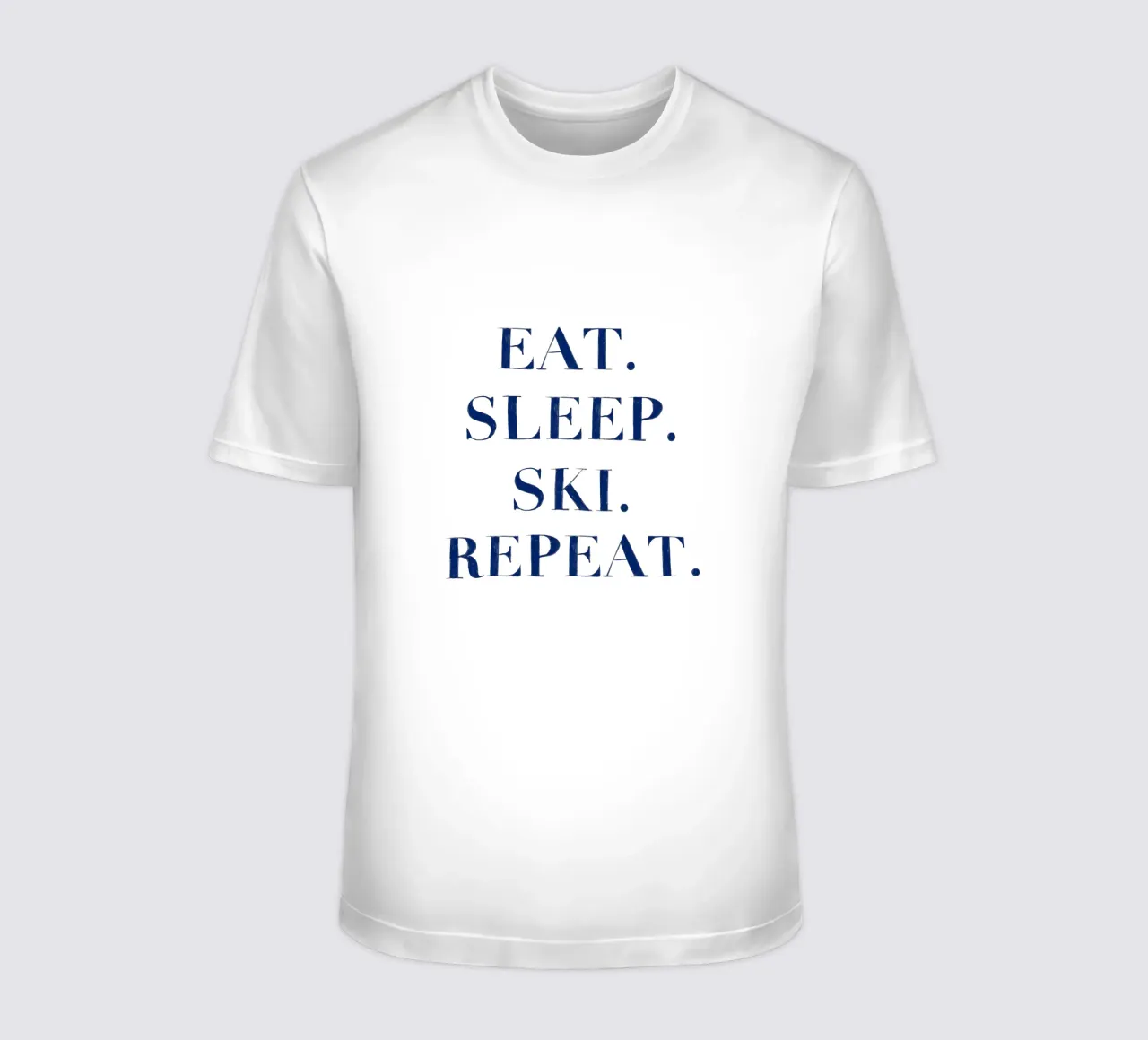 Eat. Sleep. Ski. Repeat. t-shirt da Sophie Augustin Illustration
