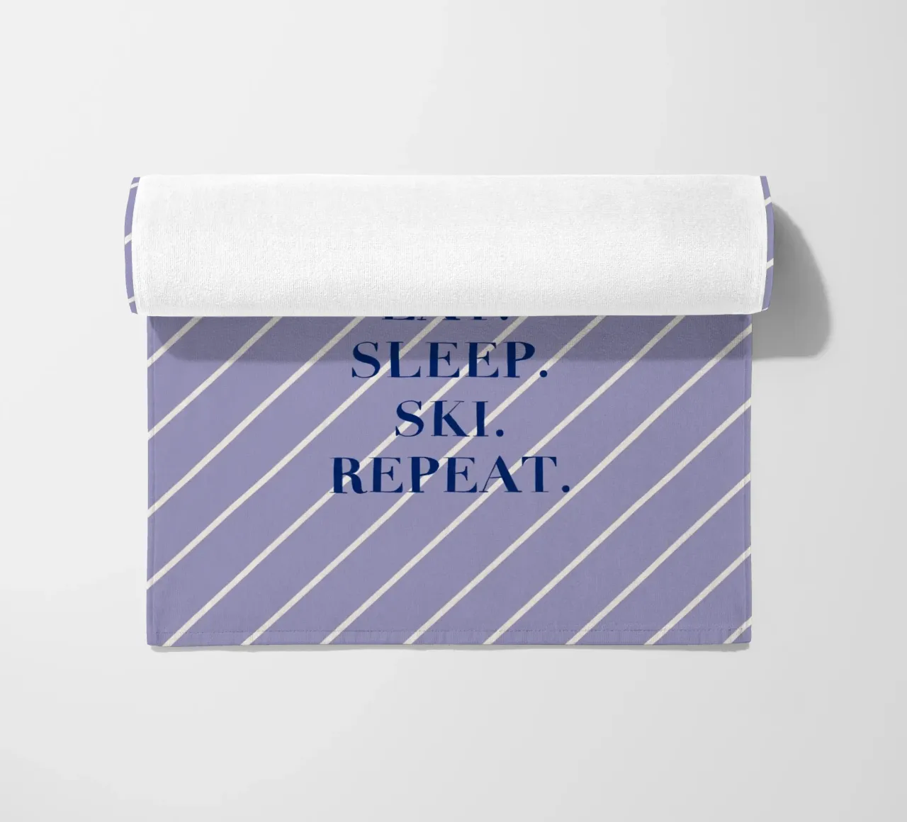 Eat. Sleep. Ski. Repeat. telo mare da Sophie Augustin Illustration