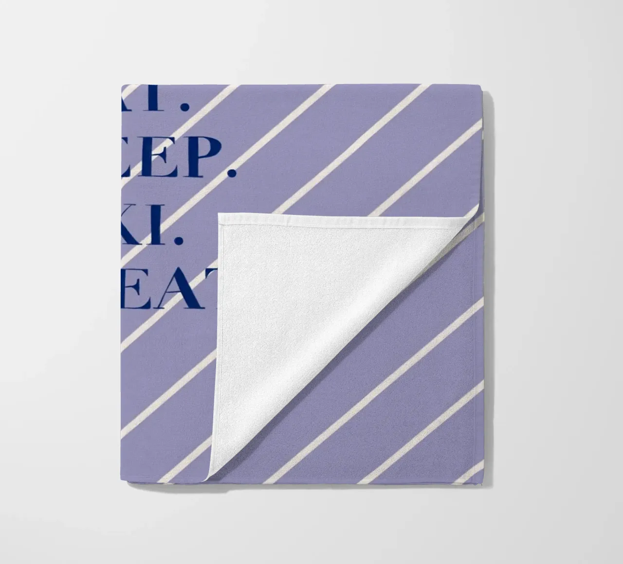Eat. Sleep. Ski. Repeat. telo mare da Sophie Augustin Illustration