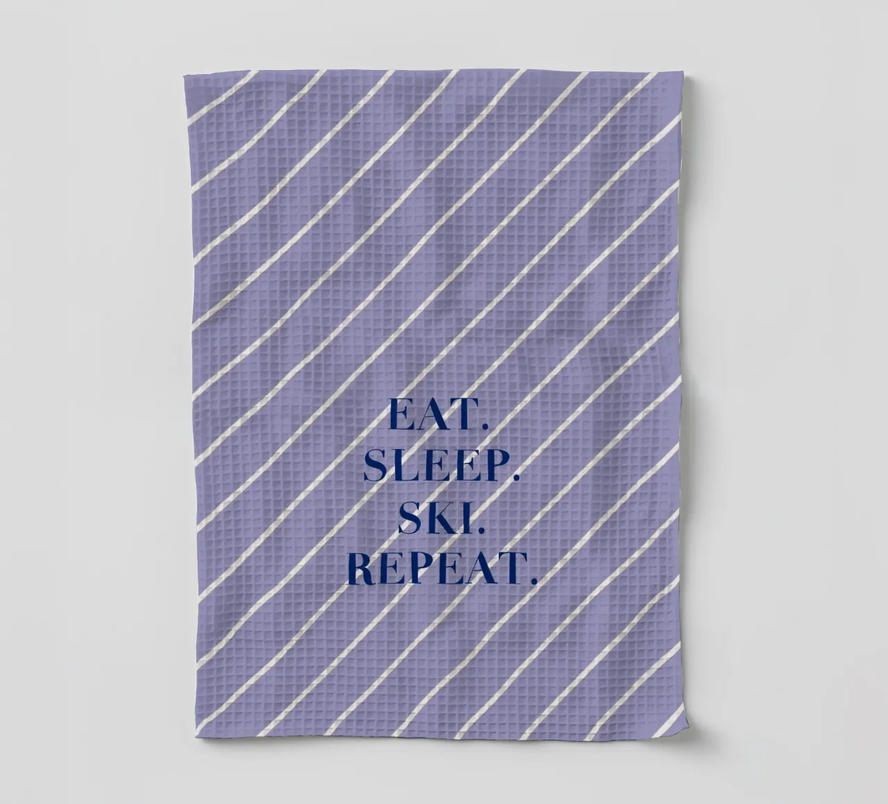 Eat. Sleep. Ski. Repeat. canovaccio da cucina da Sophie Augustin Illustration